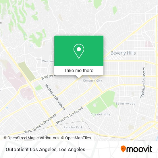 Outpatient Los Angeles map