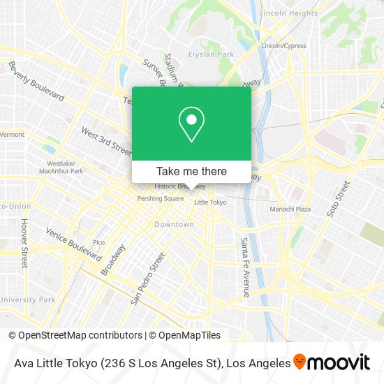 Ava Little Tokyo (236 S Los Angeles St) map