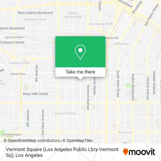 Mapa de Vermont Square (Los Angeles Public Lbry-Vermont Sq)