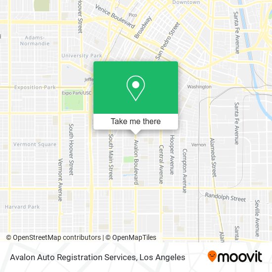 Avalon Auto Registration Services map