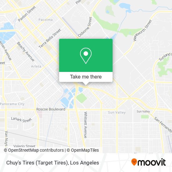 Mapa de Chuy's Tires (Target Tires)