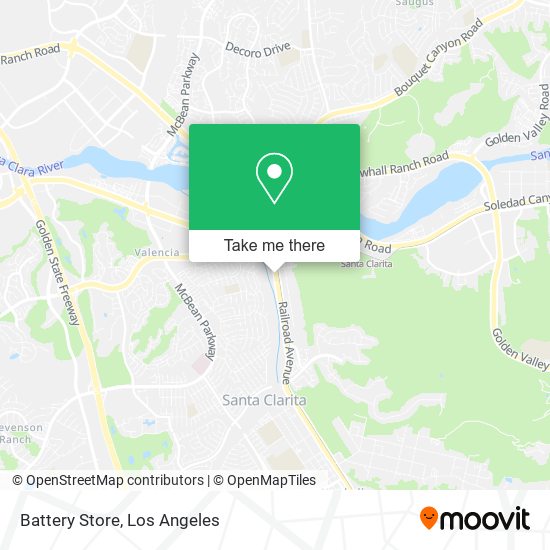 Battery Store map