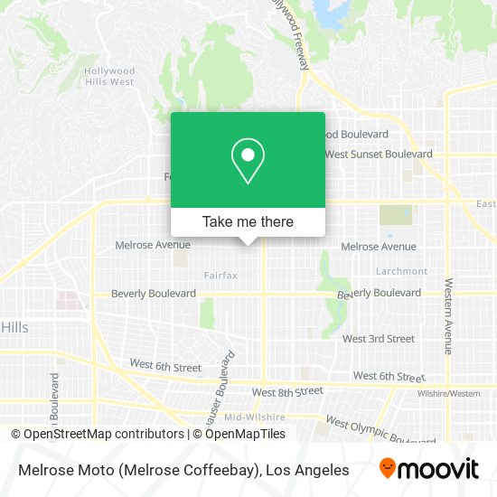 Mapa de Melrose Moto (Melrose Coffeebay)