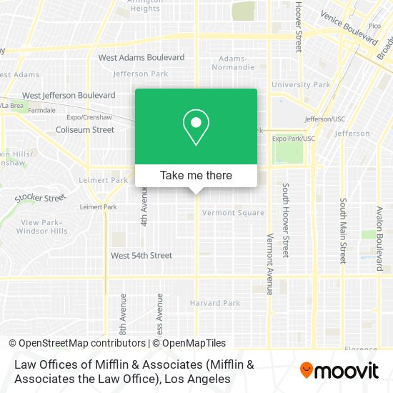 Law Offices of Mifflin & Associates (Mifflin & Associates the Law Office) map