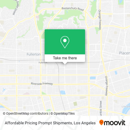 Mapa de Affordable Pricing Prompt Shipments