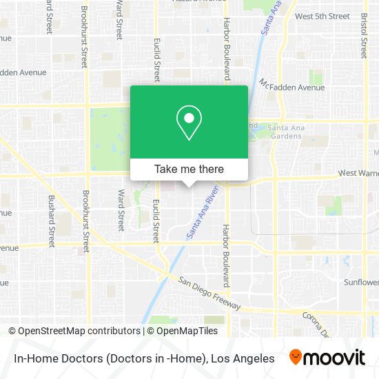 In-Home Doctors (Doctors in -Home) map