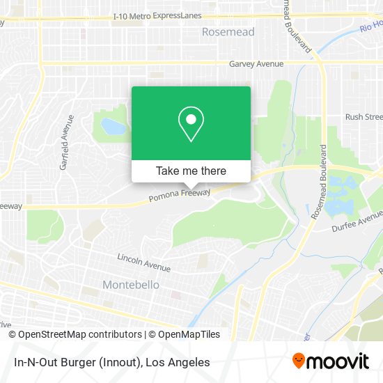 Mapa de In-N-Out Burger (Innout)