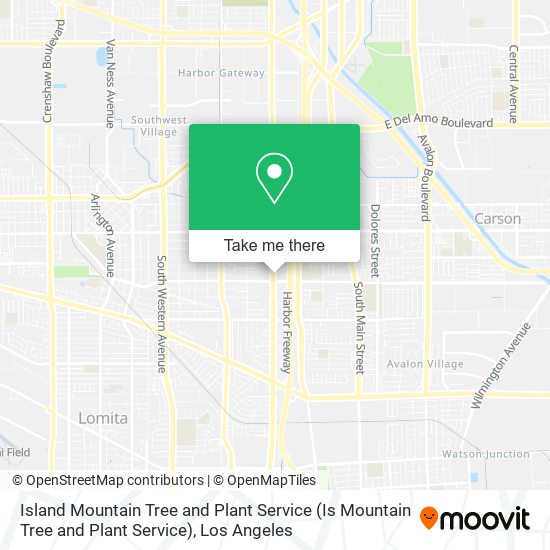 Island Mountain Tree and Plant Service map
