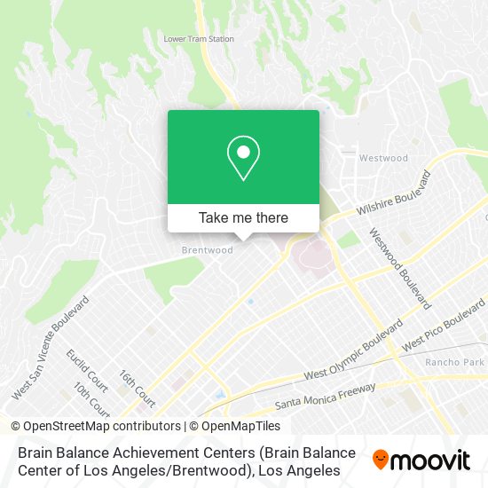 Brain Balance Achievement Centers (Brain Balance Center of Los Angeles / Brentwood) map