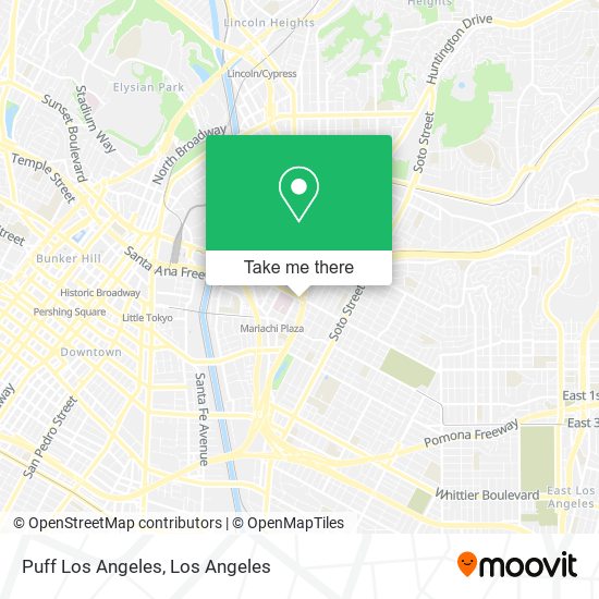 Puff Los Angeles map