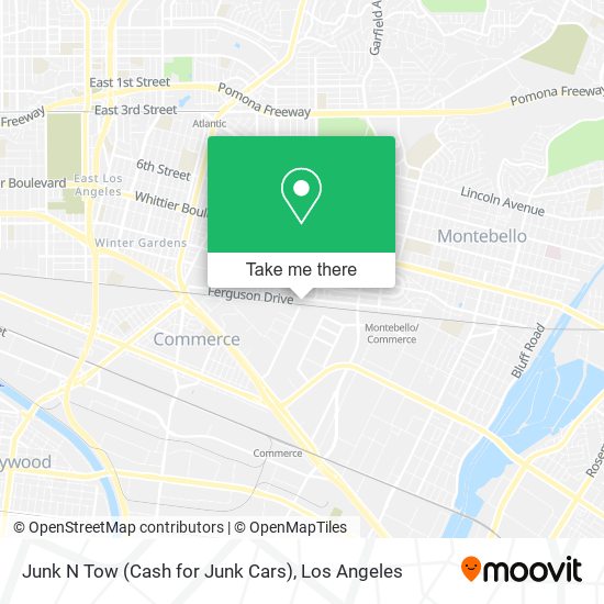 Junk N Tow (Cash for Junk Cars) map