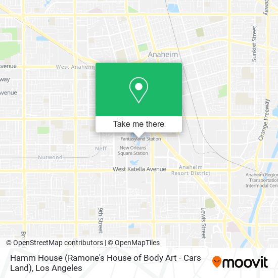 Mapa de Hamm House (Ramone's House of Body Art - Cars Land)