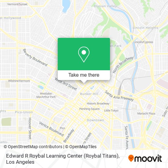 Edward R Roybal Learning Center (Roybal Titans) map