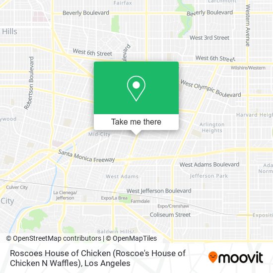 Mapa de Roscoes House of Chicken (Roscoe's House of Chicken N Waffles)