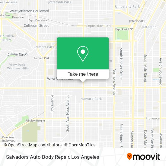 Mapa de Salvadors Auto Body Repair