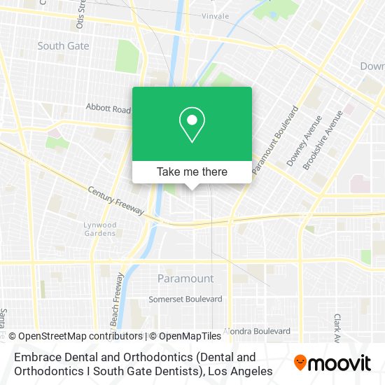 Embrace Dental and Orthodontics (Dental and Orthodontics I South Gate Dentists) map