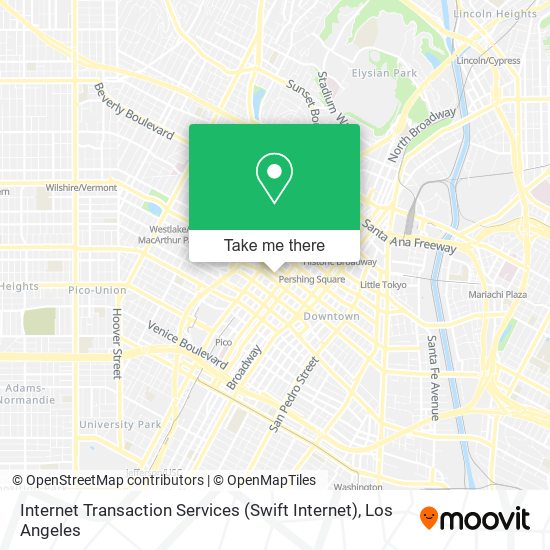 Internet Transaction Services (Swift Internet) map