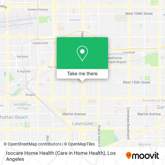 Mapa de Isocare Home Health (Care in Home Health)