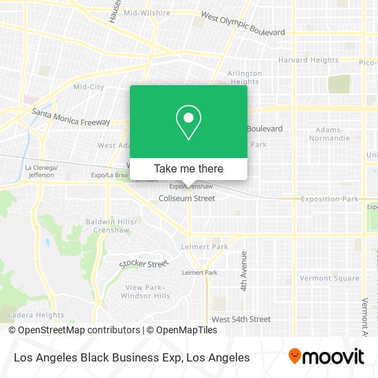 Mapa de Los Angeles Black Business Exp