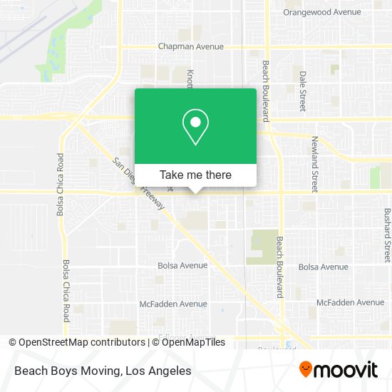 Mapa de Beach Boys Moving