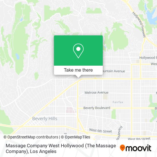 Massage Company West Hollywood (The Massage Company) map