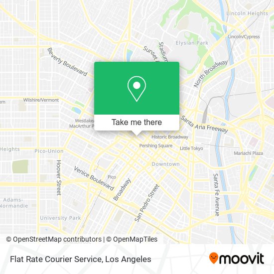 Flat Rate Courier Service map