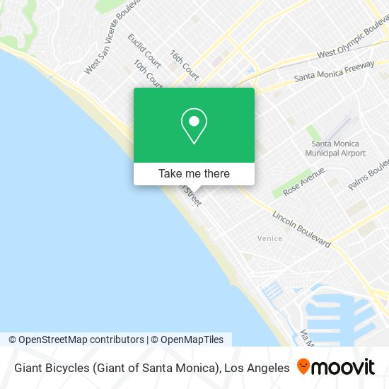 Mapa de Giant Bicycles (Giant of Santa Monica)