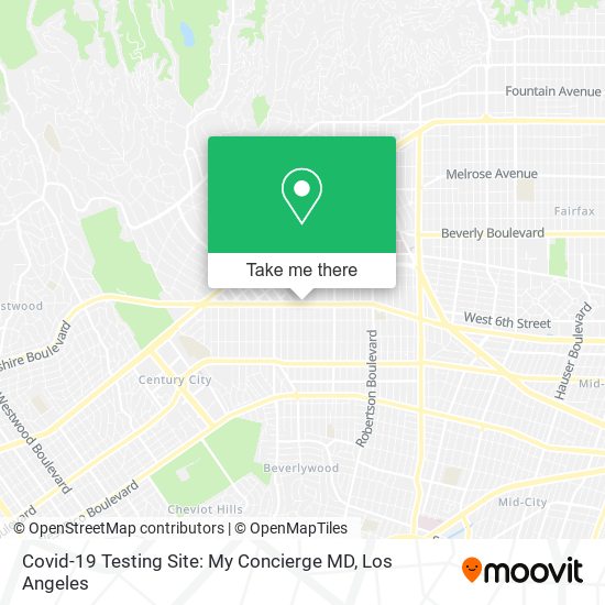 Mapa de Covid-19 Testing Site: My Concierge MD