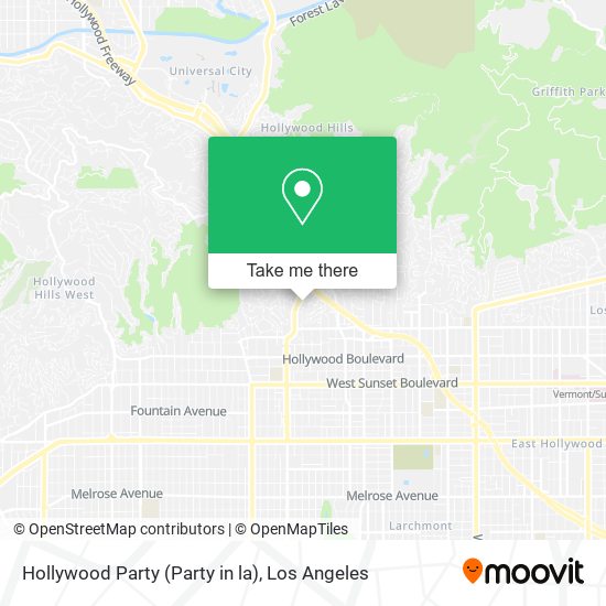 Mapa de Hollywood Party (Party in la)