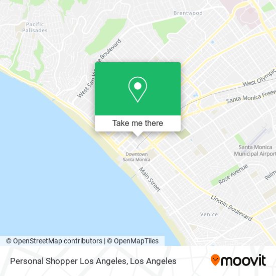 Personal Shopper Los Angeles map