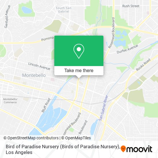 Mapa de Bird of Paradise Nursery