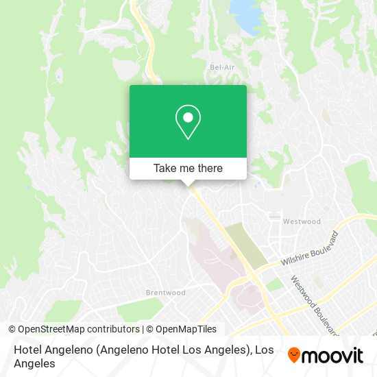 Mapa de Hotel Angeleno (Angeleno Hotel Los Angeles)