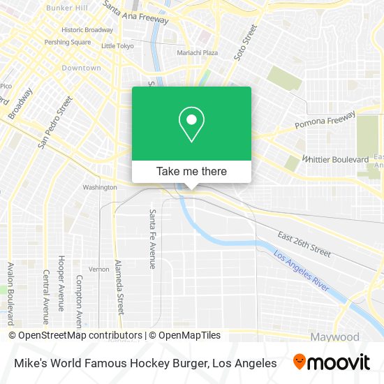 Mike's World Famous Hockey Burger map