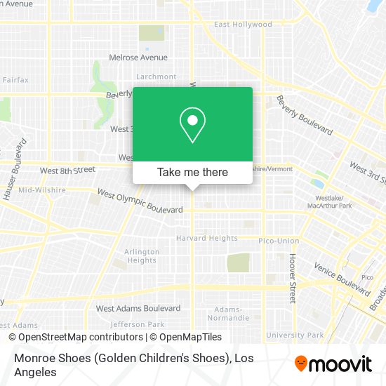 Monroe Shoes (Golden Children's Shoes) map