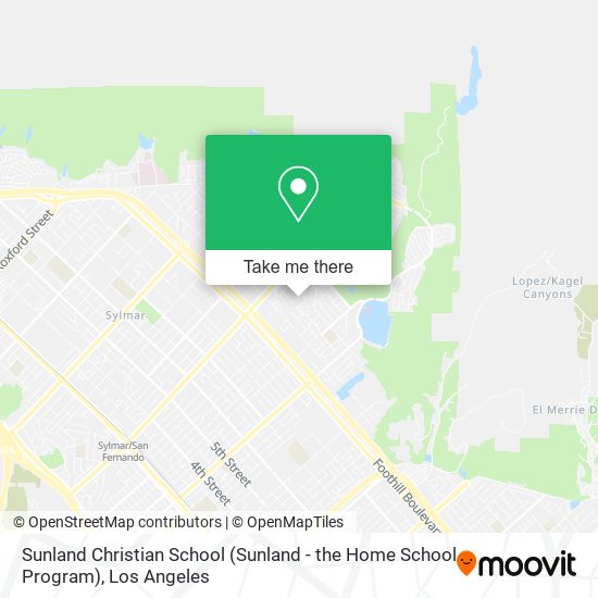 Mapa de Sunland Christian School (Sunland - the Home School Program)