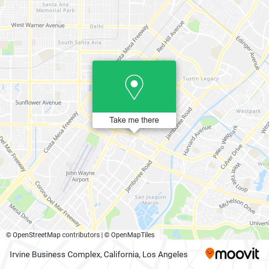 Irvine Business Complex, California map