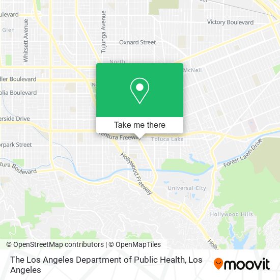 The Los Angeles Department of Public Health map