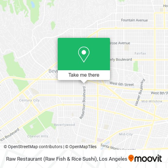 Mapa de Raw Restaurant (Raw Fish & Rice Sushi)