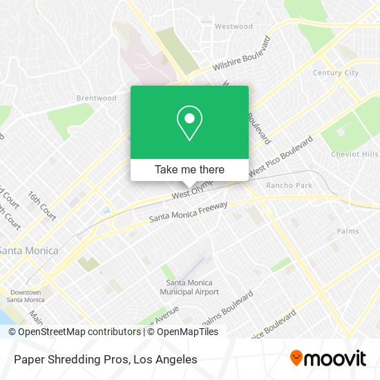Mapa de Paper Shredding Pros