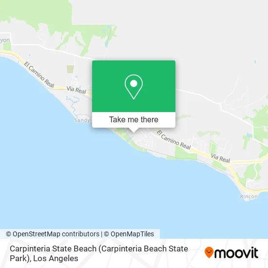 Carpinteria State Beach map