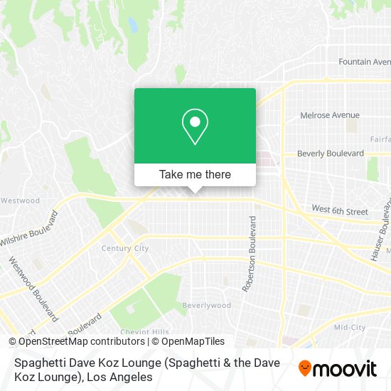 Mapa de Spaghetti Dave Koz Lounge