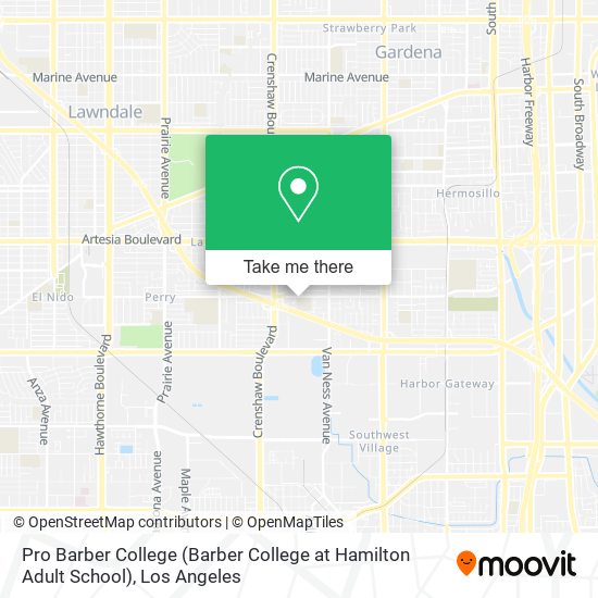 Mapa de Pro Barber College (Barber College at Hamilton Adult School)