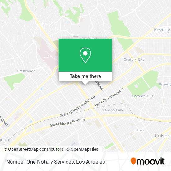 Mapa de Number One Notary Services