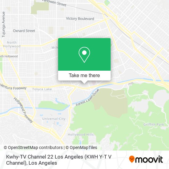 Mapa de Kwhy-TV Channel 22 Los Angeles (KWH Y-T V Channel)