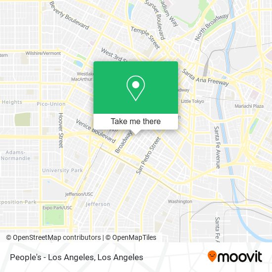 Mapa de People's - Los Angeles