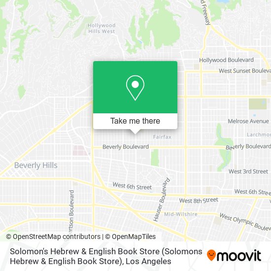 Solomon's Hebrew & English Book Store (Solomons Hebrew & English Book Store) map