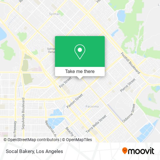 Socal Bakery map