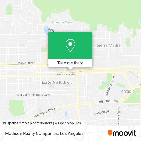 Madison Realty Companies map