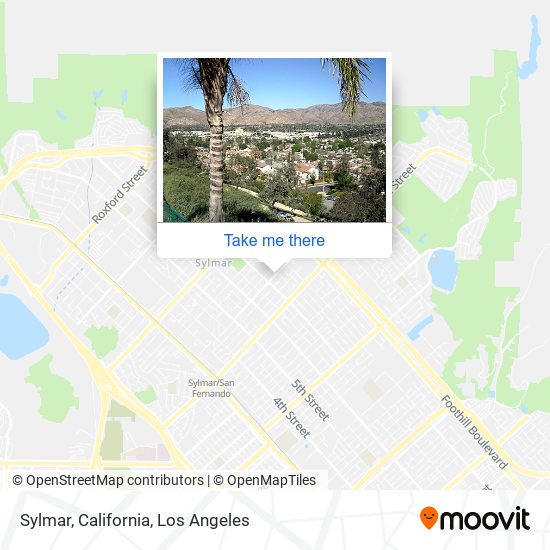 Sylmar, California map