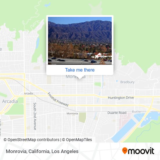 Mapa de Monrovia, California
